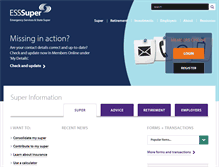 Tablet Screenshot of esssuper.com.au